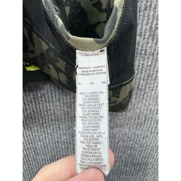 Nike Dri-FIT Sports Bra Womens XL Green Black Indy Icon Clash Strappy DM0668-222 - Picture 6 of 8